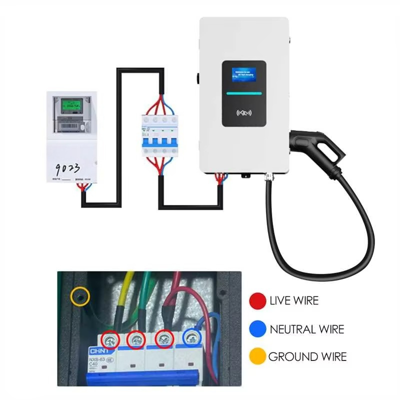 RSCHG 20kw CCS1 IP54 Chargeur  - Ev Charger Wallbox avis et prix