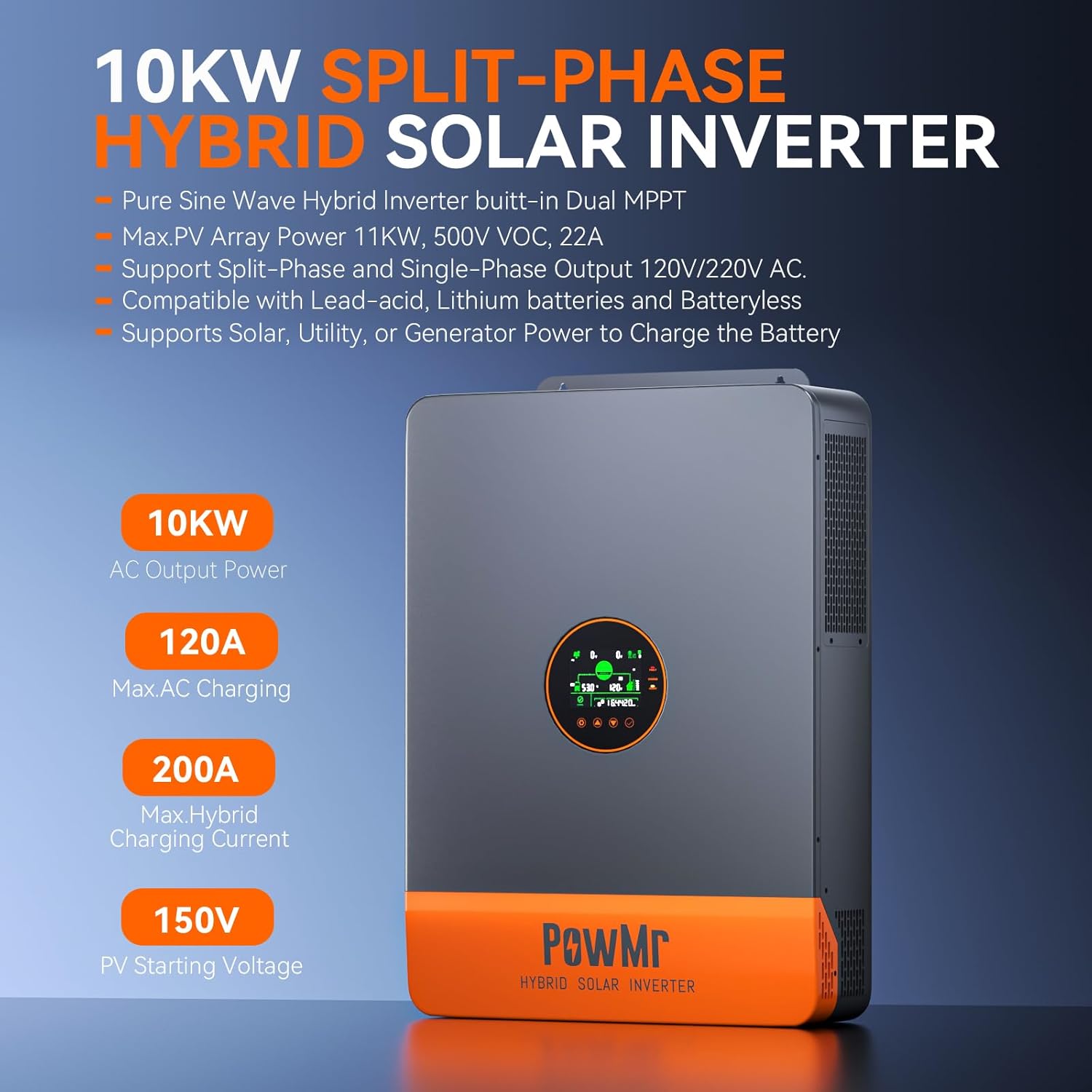 PowMr 10KW onduleur à Phase di - Solar Pump Controller avis et prix